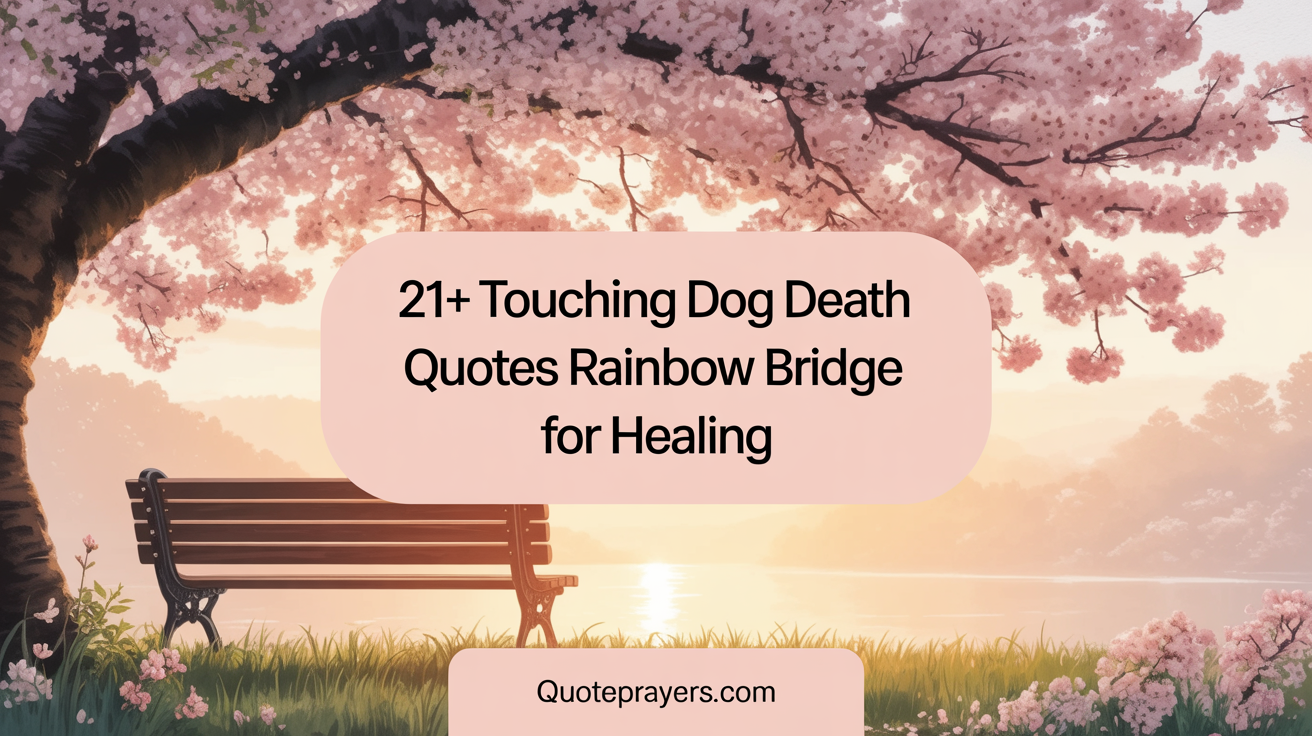 21 Touching Dog Death Quotes Rainbow Bridge for Healing
