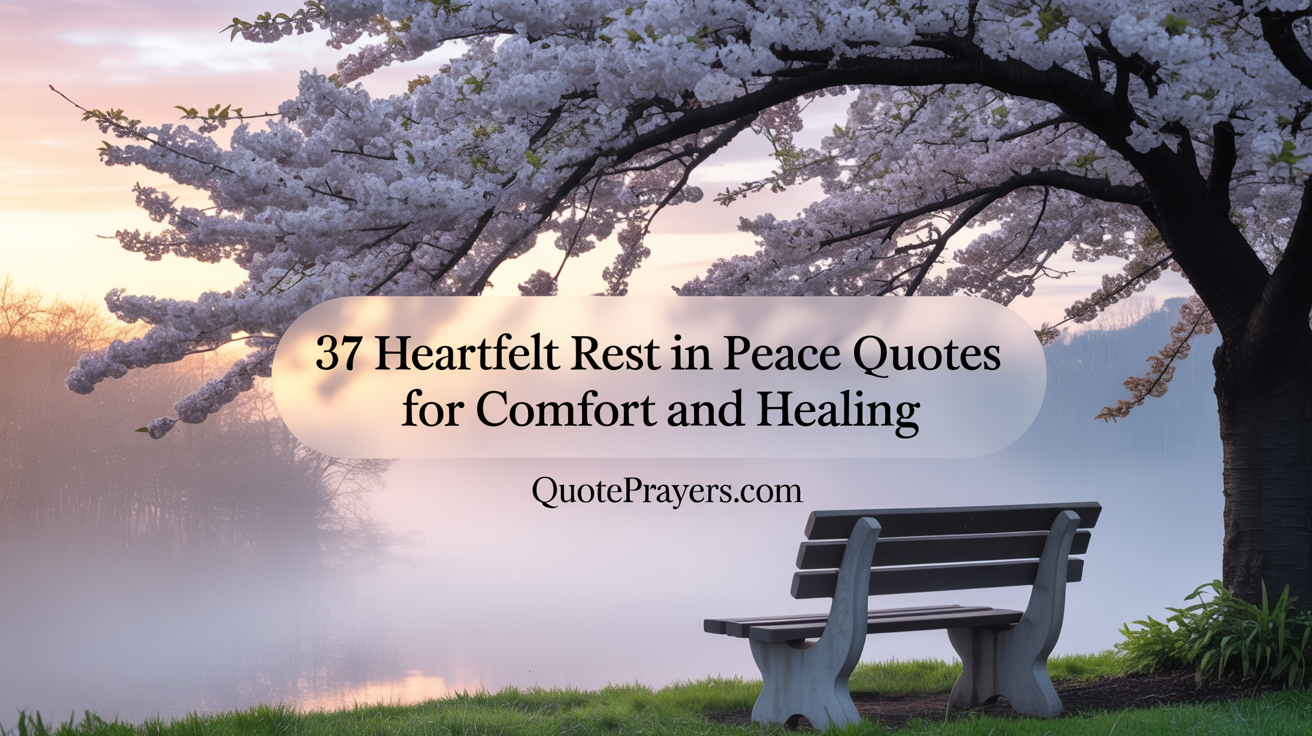 37 Heartfelt Rest in Peace Quotes for Comfort and Healing