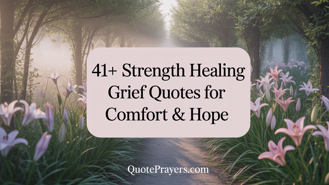41 Strength Healing Grief Quotes for Comfort Hope 1