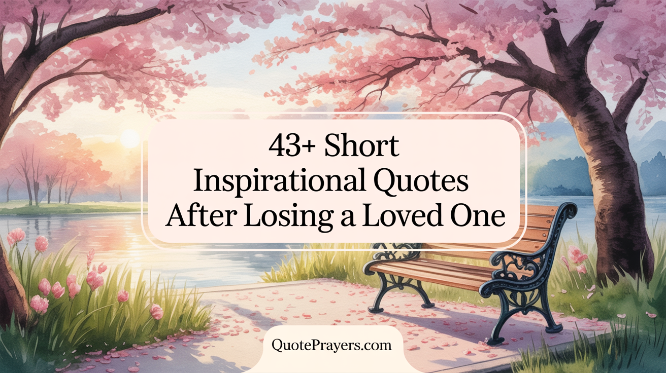 43 Short Inspirational Quotes After Losing a Loved One