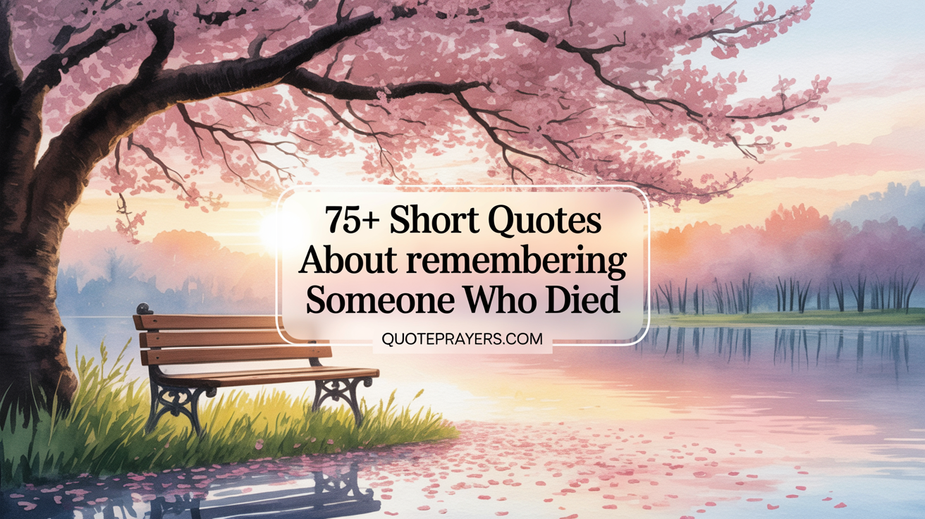 75 Short Quotes About Remembering Someone Who Died
