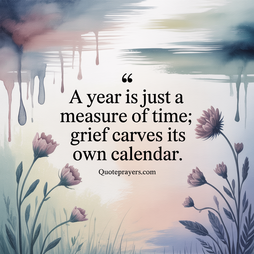 A year is just a measure of time grief carves its own calendar Patricia Hegarty