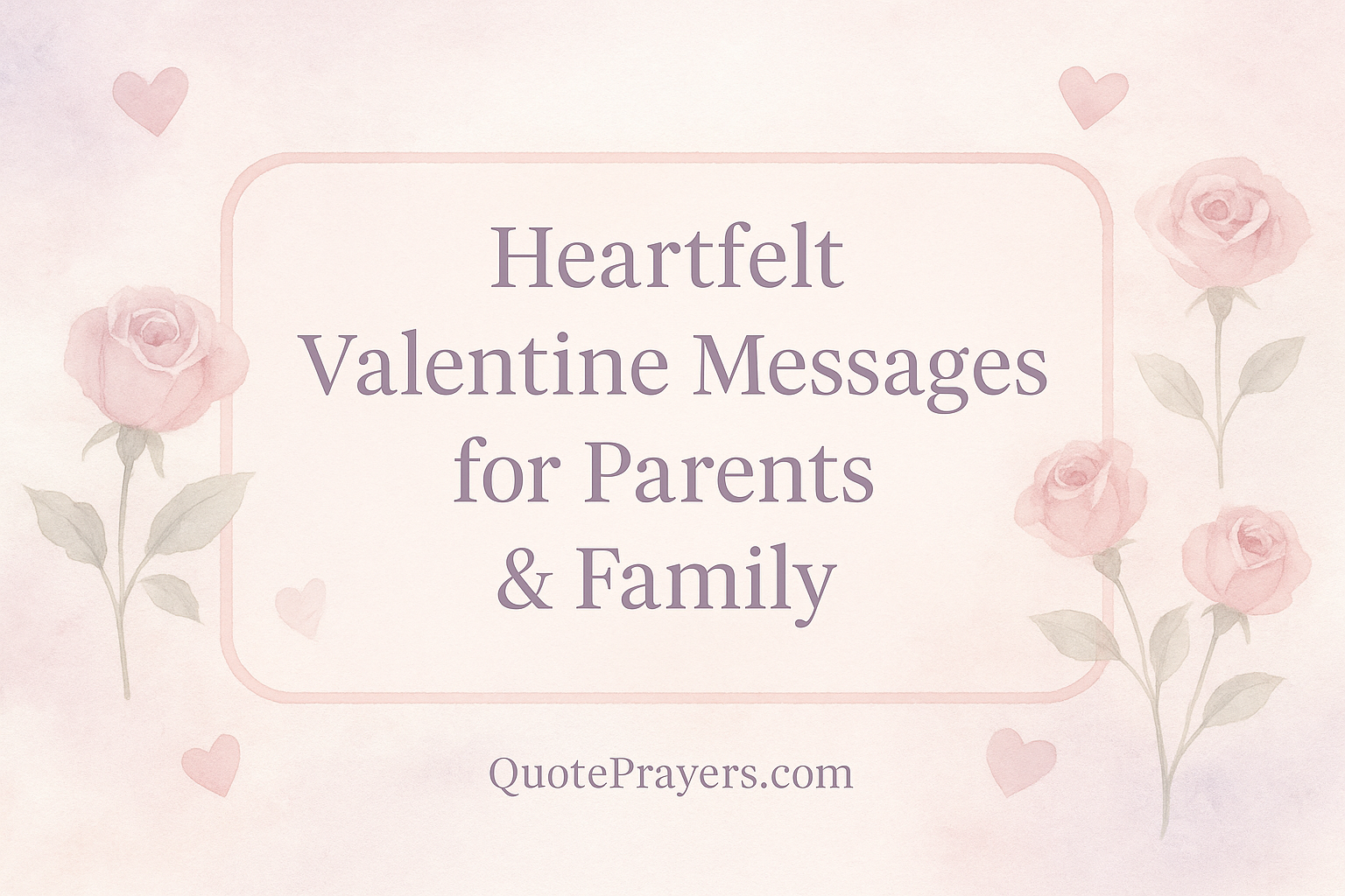 Heartfelt Valentine Messages for Parents Family