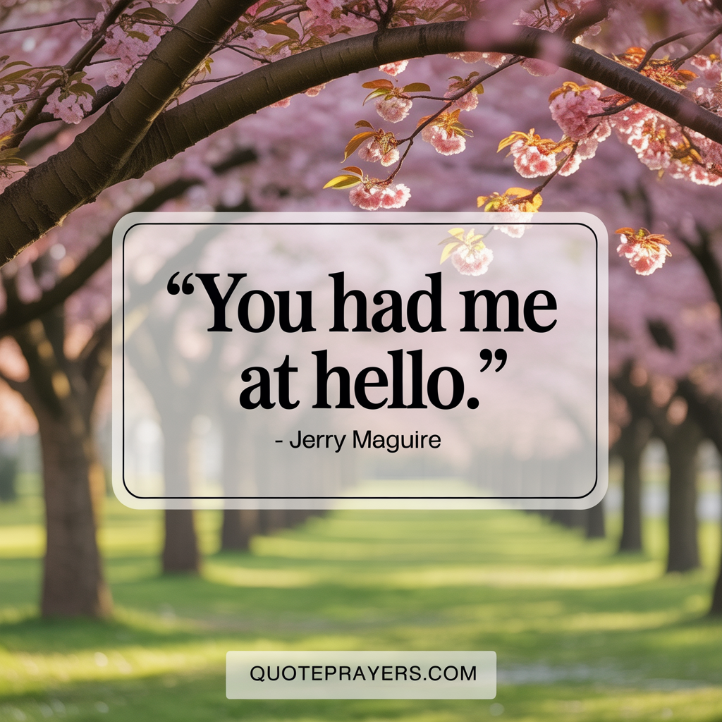 You had me at hello